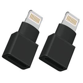 Lightning Extender Adapter,2 Pack [Apple MFI Certified ] iPhone Charger Extension Cable Female to Male Dock Extender for iPhone 14 13 12 11 X XS XR 8 7 6 Charging Audio Video Data Transfer Dongle