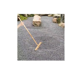 Full Size Zen Garden Rake, Enhanced 48" Large Japanese Nature Wood Zen Rake for Outdoor Garden Rock Sand Pattern