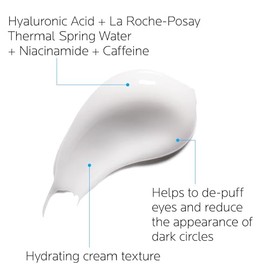 La Roche Posay Tratamiento para Contorno de Ojos Hydraphase Intense Ojos, 15 ml | 15 ml, hidrata intensamente, cafeína descongestionante, mejora apari