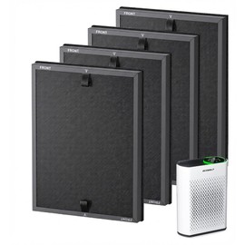 4 Pack HAP602 Air Purifier Filter Replacement for ECOSELF HAP602 HAP602WF - H13 True HEPA 3-in-1 Filtration System, High-Efficient Filtration with Activated Carbon