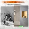 Shower Niche Gold Brushed 12"×12": Stainless Steel Shelf Organizer Waterproof