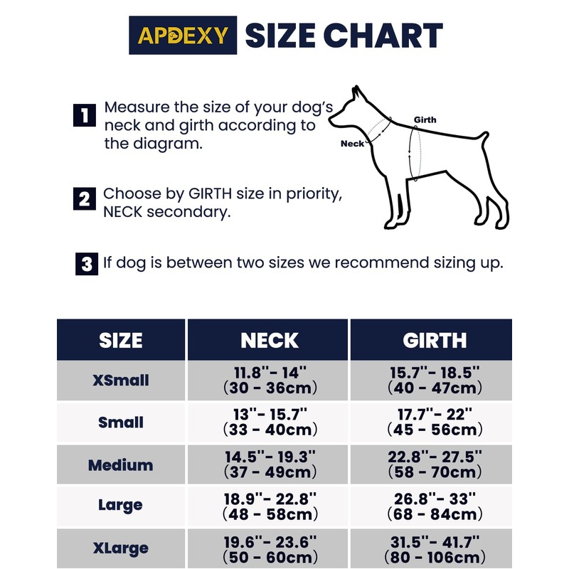 APDEXY No Pull Dog Harness with 2 Leash Clips, Reflective