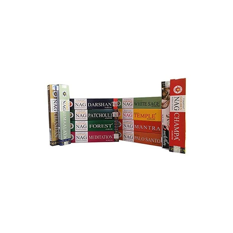 NALE Vijayshree Golden Nag Incense Sticks 12 Packs of 15g