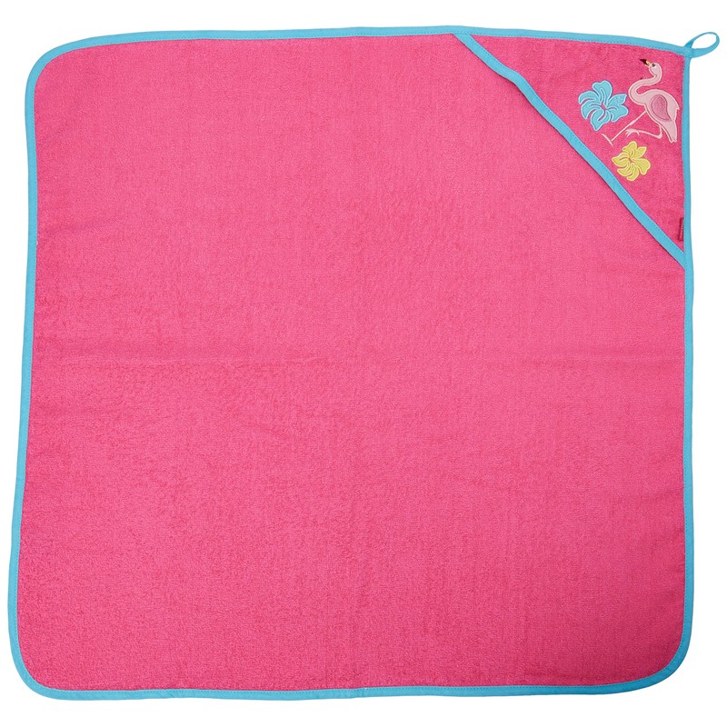 Playshoes Unisex Children's Terry Cloth Hooded Towel, 18 - Pink