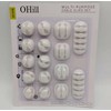 OHill Desk Cable Management Cord Organizer, 16 Pack White Self