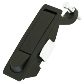 Southco C2-32-15 Series Powder Coated Zinc Alloy Adjustable Lever Hand Operated Compression Latch with Raised Trigger, Non-Locking, 0.20" Thick, 0.04"-0.94" Grip Range, Black