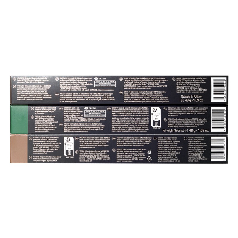 Nespresso Trio Pack 30 Capsule/Pods ( Roma, COSI, Cappriccio )