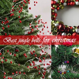 BetterJonny 200 Pcs Bell, 0.6 inch (15 mm) Tin Bell, Christmas Bell, Colorful Bell, Decorative Bell, Cute Mini Bell, Handmade Accessories, Events Christmas Decoration, DIY Crafts, Amulet