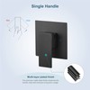 Aolemi Wall Mount Matte Black Bathroom Sink Faucet One Handle