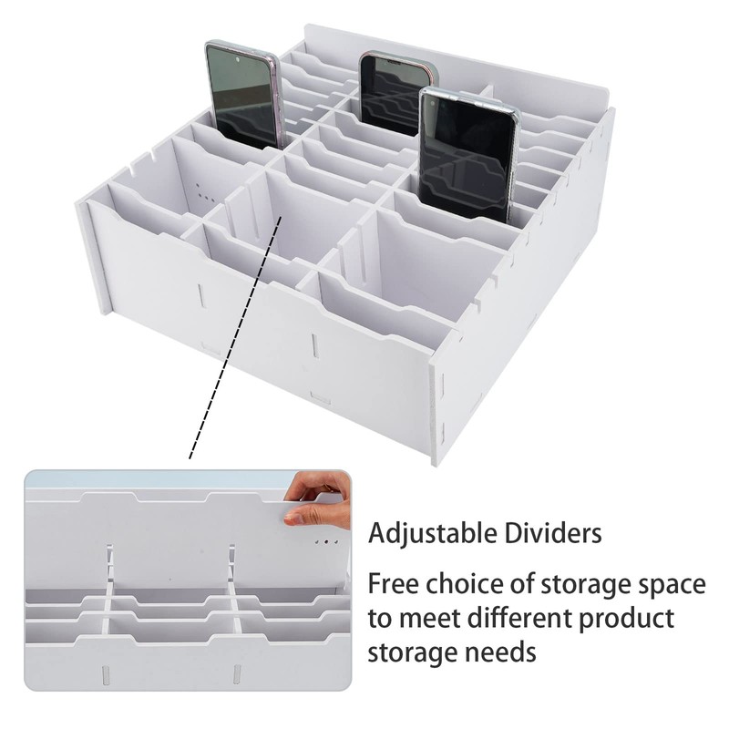 SANFURNEY 36 Slots Cell Phone Storage Box for Classroom Calculator