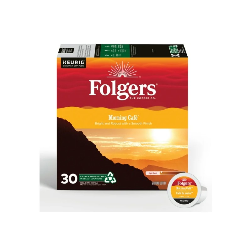 Folgers Morning Cafe K-Cup Coffee Pods 30 Count, 210g
