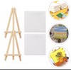 None 2 Sets Canvas Mini Easel Stand Decorative Child Student
