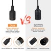 Zevnico 15ft Pendant Light Cord Socket, E26 Hanging Lamp Socket