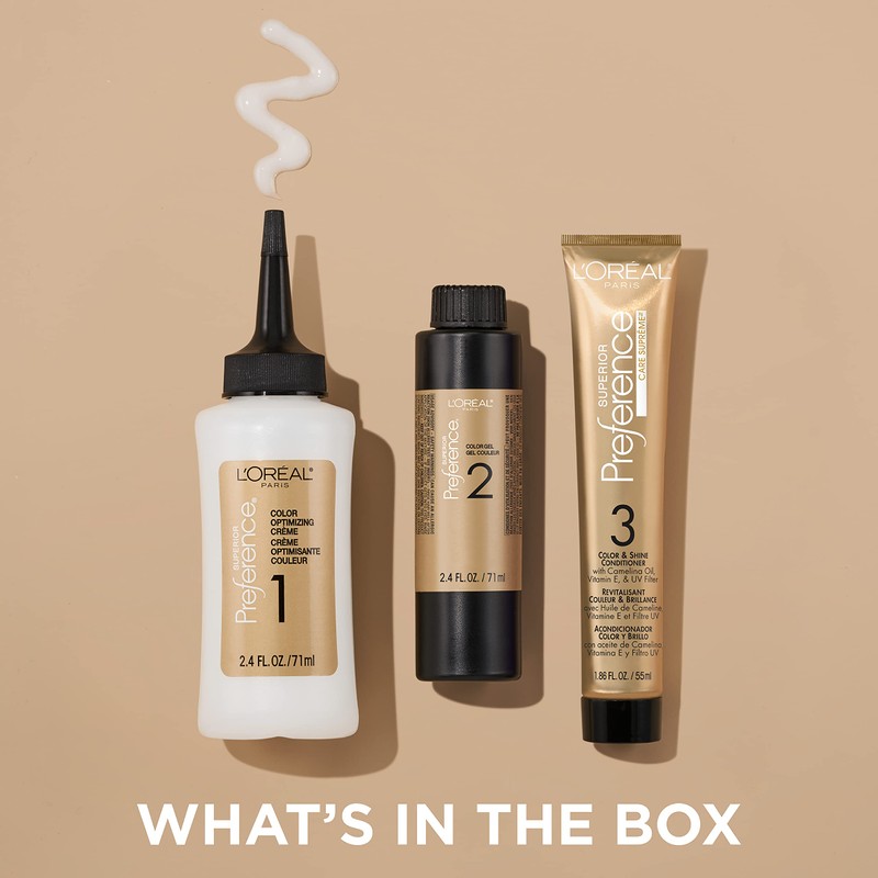 L'Oreal Paris Superior Preference Fade-Defying + Shine Permanent Hair Color,