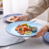 Selamica Ceramic 10 inch Dinner Plates, Large Pasta Dessert Salad