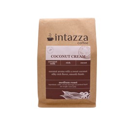 Intazza Flavored Ground Coffee (12oz bag) -Sourced responsibly and roasted in Murrieta, CA (Coconut Cream)