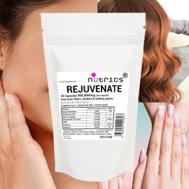 Nutrics® REJUVENATE 900 Retinol A Hyaluronic Acid Marine Collagen Niacinamide MSM Vitamin C & E 30 Capsules (1 Month Supply) - 100% Pure No fillers (30)