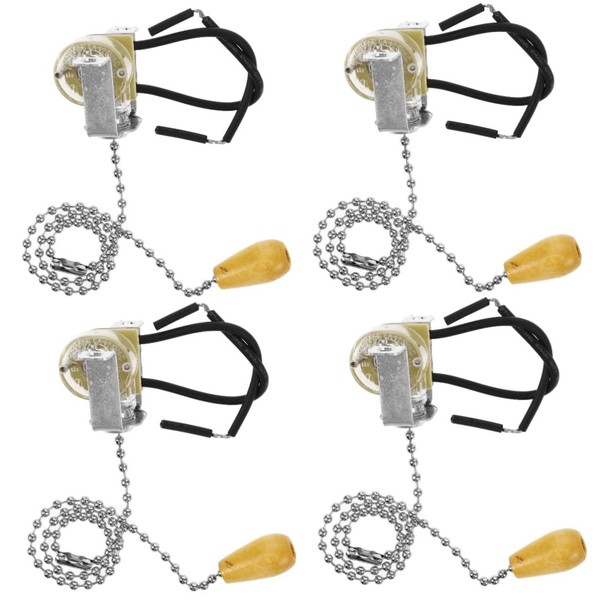 Operitacx 4 Stück Lichtdrahtschalter Lampenwechselschalter Zugschnur-lichtschalter Badezimmer Austausch Des Lampenschalters