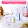3PCS Plastic Measuring Jugs, BPA-Free Measuring Jug for Kitchen &