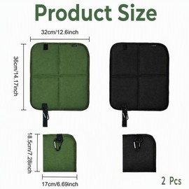 Vrexziy Folding Sit Mat, 2 Pack Portable Waterproof Outdoor Cushion, 36x36cm Camping Seat Mat Compact Foldable Cushion for Camping Hiking Festivals Picnics