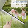 LPOLER Shower Squeegee for Shower Doors, Bathroom, Mirrors, Tiles and