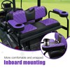 NOKINS Golf Cart Diamond Flip Armrest with Cup Holder, No