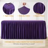 Shillance 2 Pack Purple Table Clothes for 4 Foot Rectangle