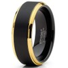Metal Masters Co. Mens Tungsten Ring Wedding Band Beveled Edges