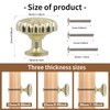 ShipeeKin 4X Gold Drawer Knobs Gold Kitchen Cabinet Knobs Pumpkin