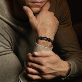 Husband Birthday Gifts Idea from Wife Mens Gift Brown Braided Leather Braided Cuff Bracelet Anniversary for Husband Unique Love Gifts for Him Gifts Valentine's Day Christmas Lettering Love My Husband