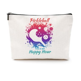 Pickleball Gifts Funny Makeup Bag Pickleball Accessories Cosmetic Bag Pickleball Zipper Pouch Pickleball Lover Gifts for Girls Women Pickleball Fans Player Team Coach Sister Christmas Birthday Gifts