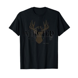 Bow Hunting Addicted To Bow Hunt Compound Bow Buck Mountain T-Shirt