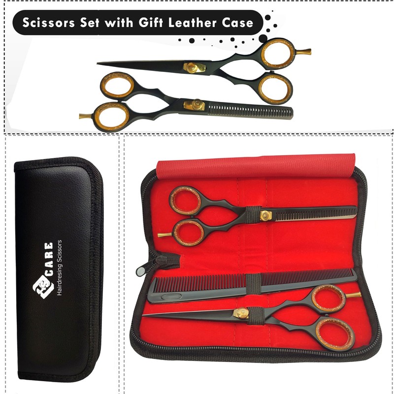 Professional Hairdressing Scissors, Japanese Stainless Steel Salon Scissors - 16.5
