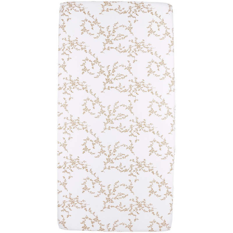 Meyco Baby Branches 100% Jersey Cotton Fitted Sheet (Extra Soft,