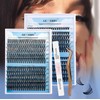 Individual Eyelashes Set 240 Pieces D Crul 15-20 mm Clusters