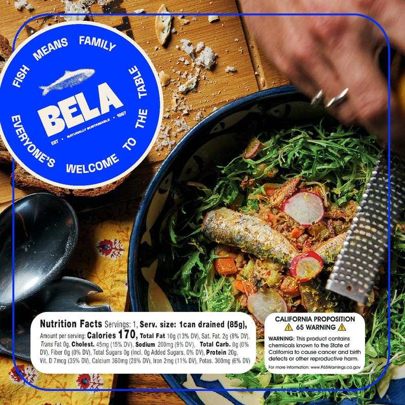 BELA Wild Caught Portuguese Sardines - Lightly Smoked and Marinated
