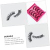 Healeved 4sets Reusable Fake Eyelashes Multi-layer Simulation Eyelashes Natural Clusters