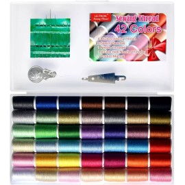 LE PAON Sewing kit 42 Color Set of Handy Polyester Thread