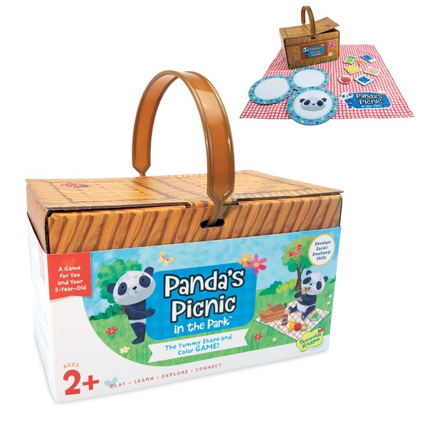 Peaceable Kingdom Games for Parents & Their 2-Year-olds: Panda’s Picnic in The Park - Toddler & Preschool Board Game of Matching Colors & Shapes