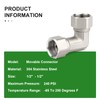 TAISHER 2PCS 304 Stainless Steel 90 Degree Elbow 2 Ends