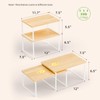 Ekisemio Kitchen Cabinet Organizer, Bamboo Spice Rack Organizer for Cabinet,