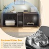55 Inch Cat Litter Box Enclosure for 2 Cats, Large