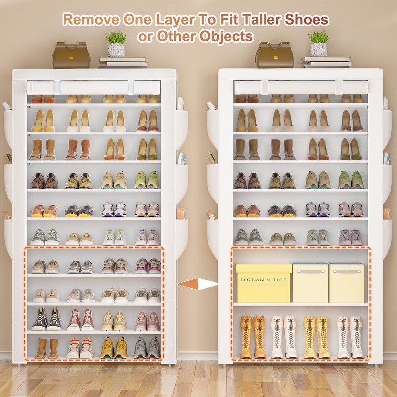 OYREL Shoe Rack 10Tier Large Capacity 50-56Pairs Beautiful Tall Shoe