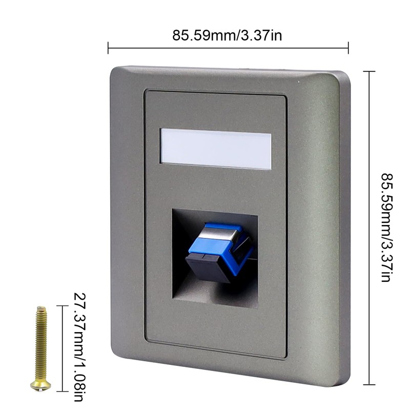 Poyiccot SC Fiber Wall Plate, Simplex SC Fiber Optic Panel