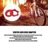 CANSUCC Bike Hub Disc Brake Center Lock Adapter Aluminum Alloy