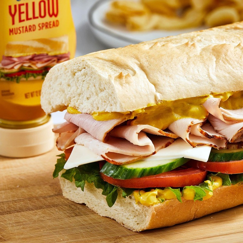 French's Creamy Yellow Mustard Spread, 12 oz (Pack of 4)