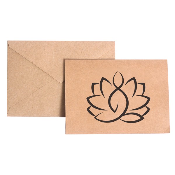 Yoga Lotus Stationery Note Card Set