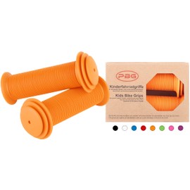 PBG Children's Bicycle Grips Children for Girls Boys Non-Toxic Phthalate Free (Orange)