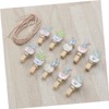 BIUDECO Creative Cactus Wooden Photo Clips 10/Pack Memo Photo Note
