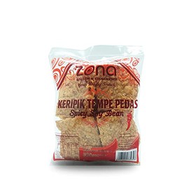 Zona - Spicy Soybean Chips (Keripik Tempe Pedas) 7oz Pack of 1